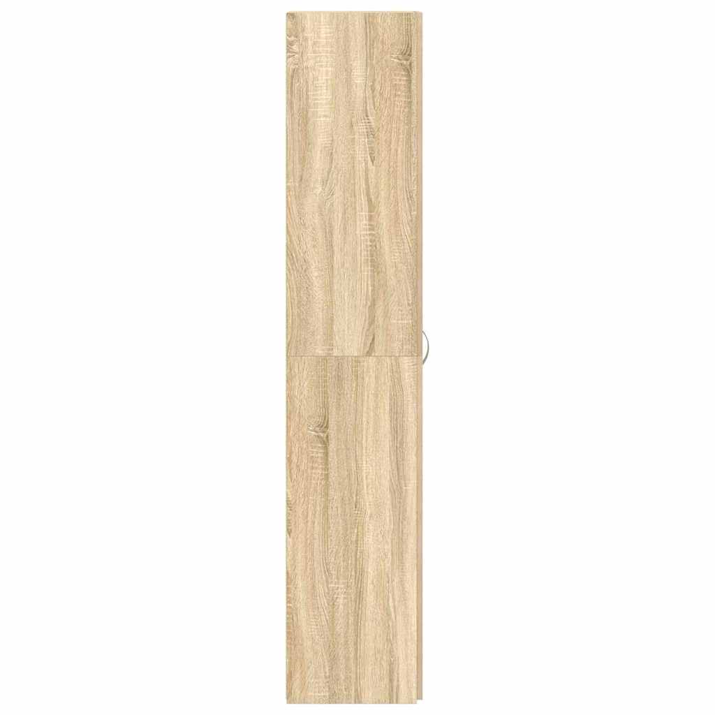 Shoe Cabinet 80 x 35.5 x 180 cm Engineered Wood Brown