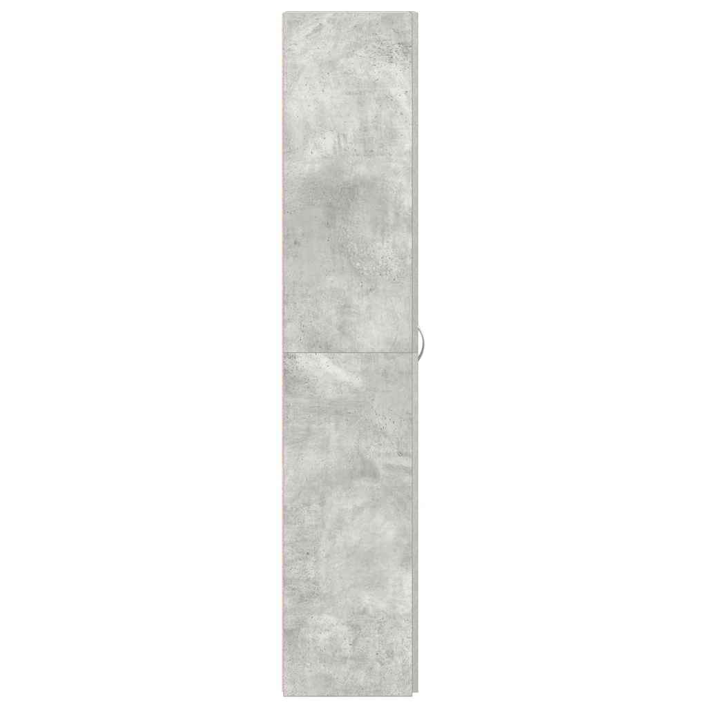Shoe Cabinet 80 x 35.5 x 180 cm Engineered Wood Grey