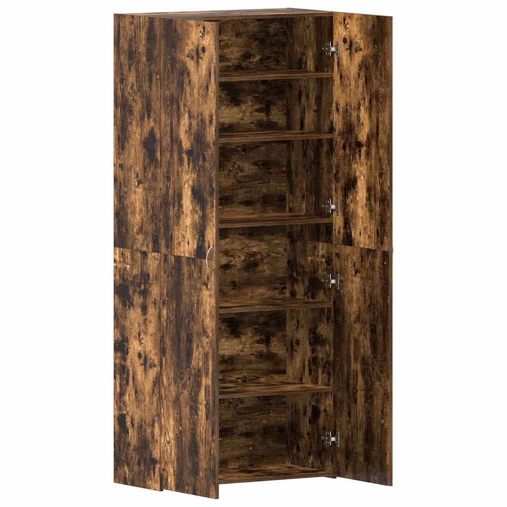 Shoe Cabinet 80 x 35.5 x 180 cm Engineered Wood Multicolour