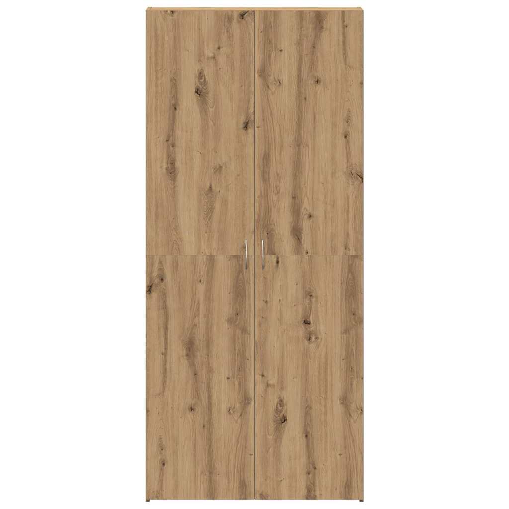 Shoe Cabinet 80 x 35.5 x 180 cm Engineered Wood Brown