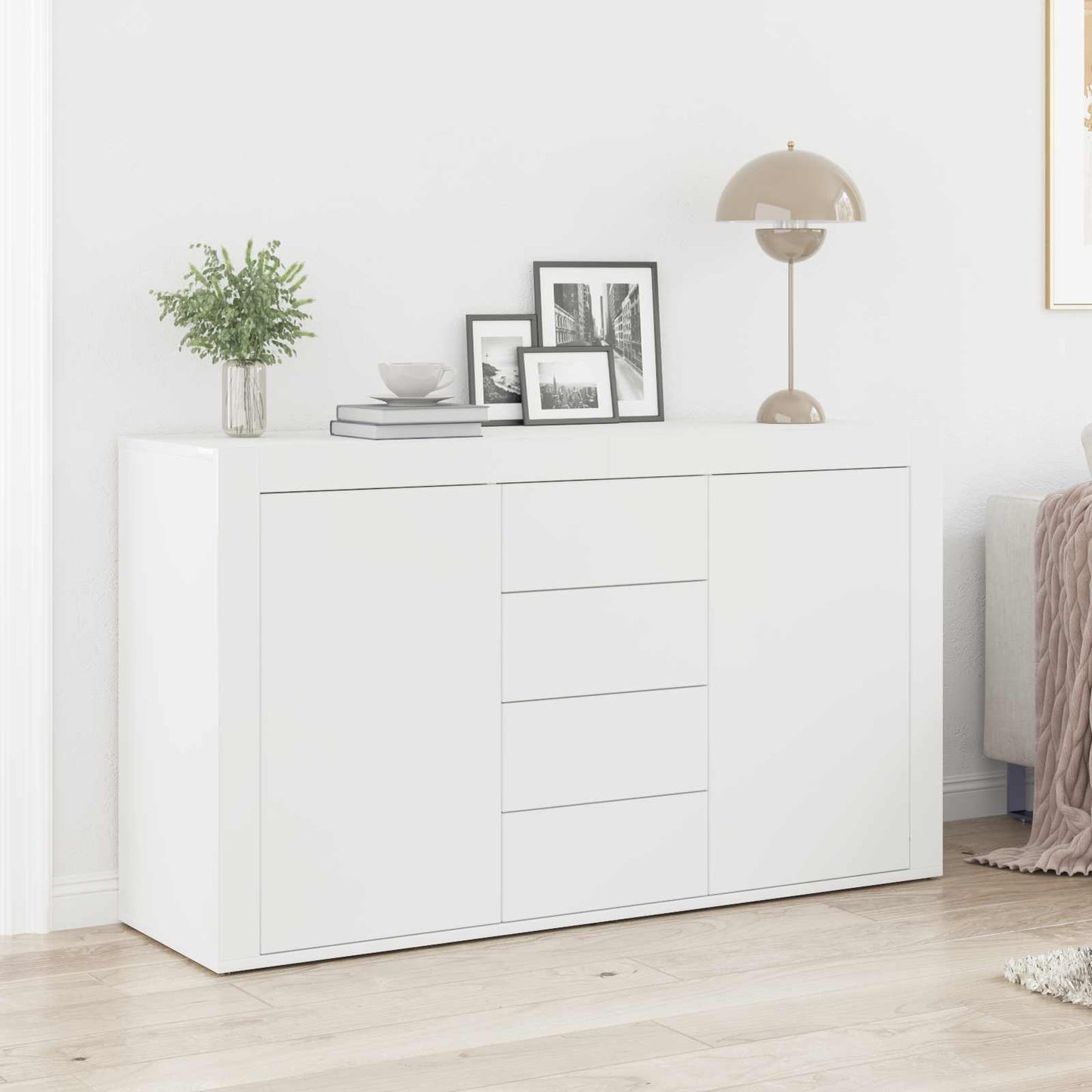 Sideboard White 120 x 36 x 69 cm Engineered Wood