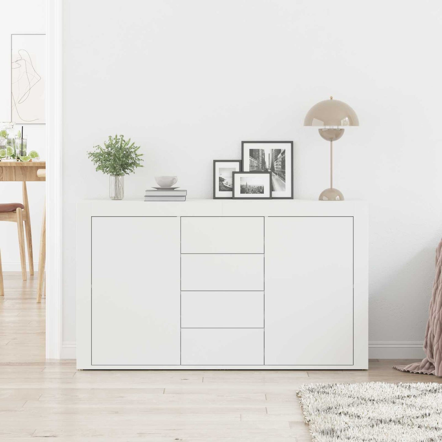 Sideboard White 120 x 36 x 69 cm Engineered Wood