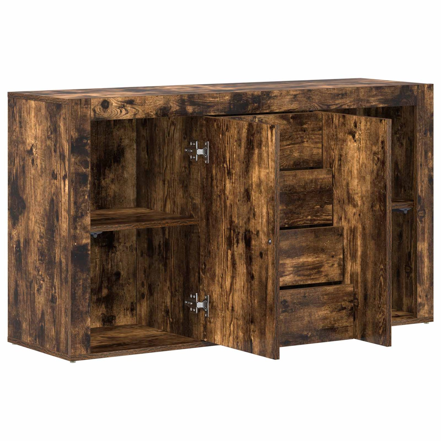 Sideboard Smoked Oak 120 x 36 x 69 cm Engineered Wood