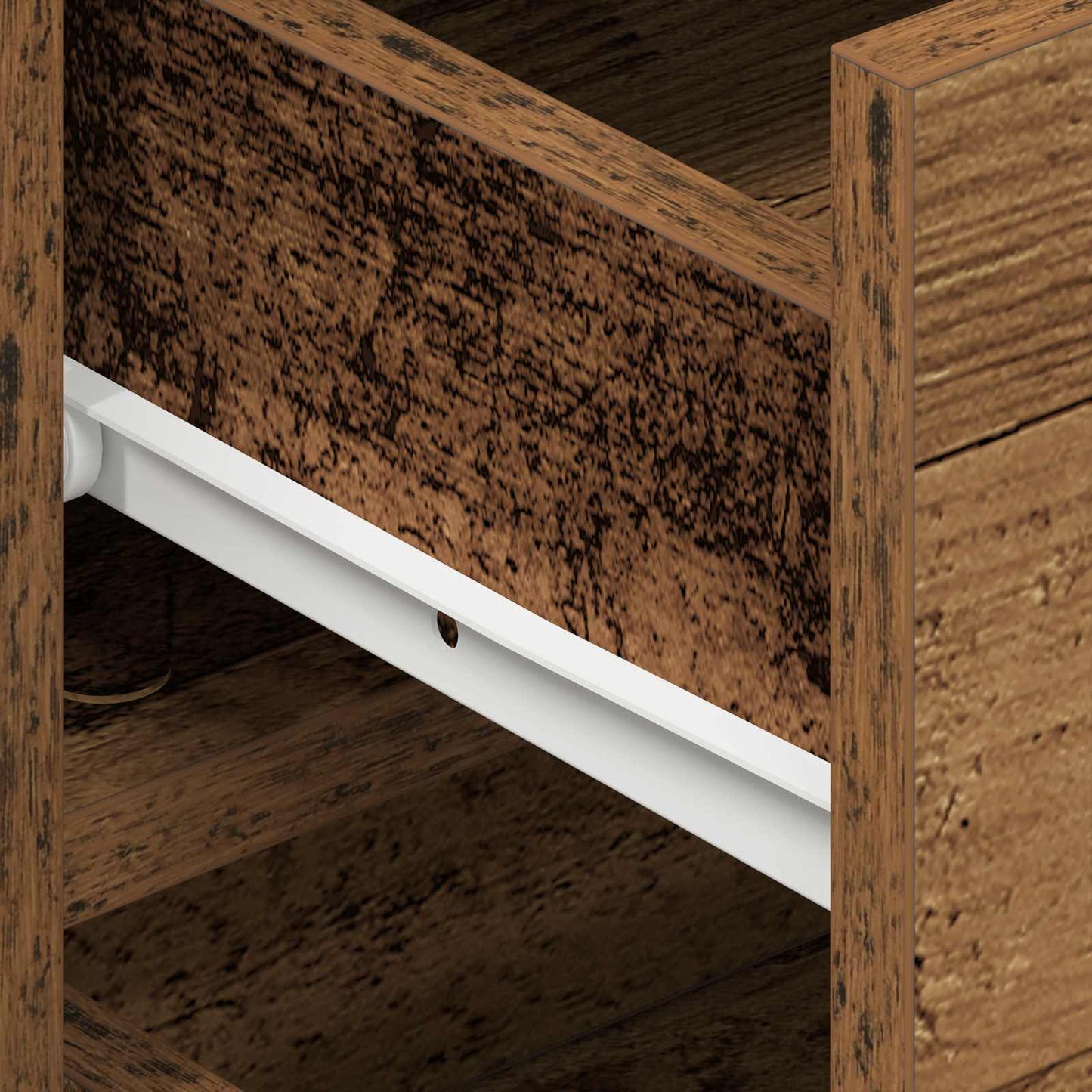 Sideboard with Drawer Old Wood 120 x 36 x 69 cm Engineered Wood