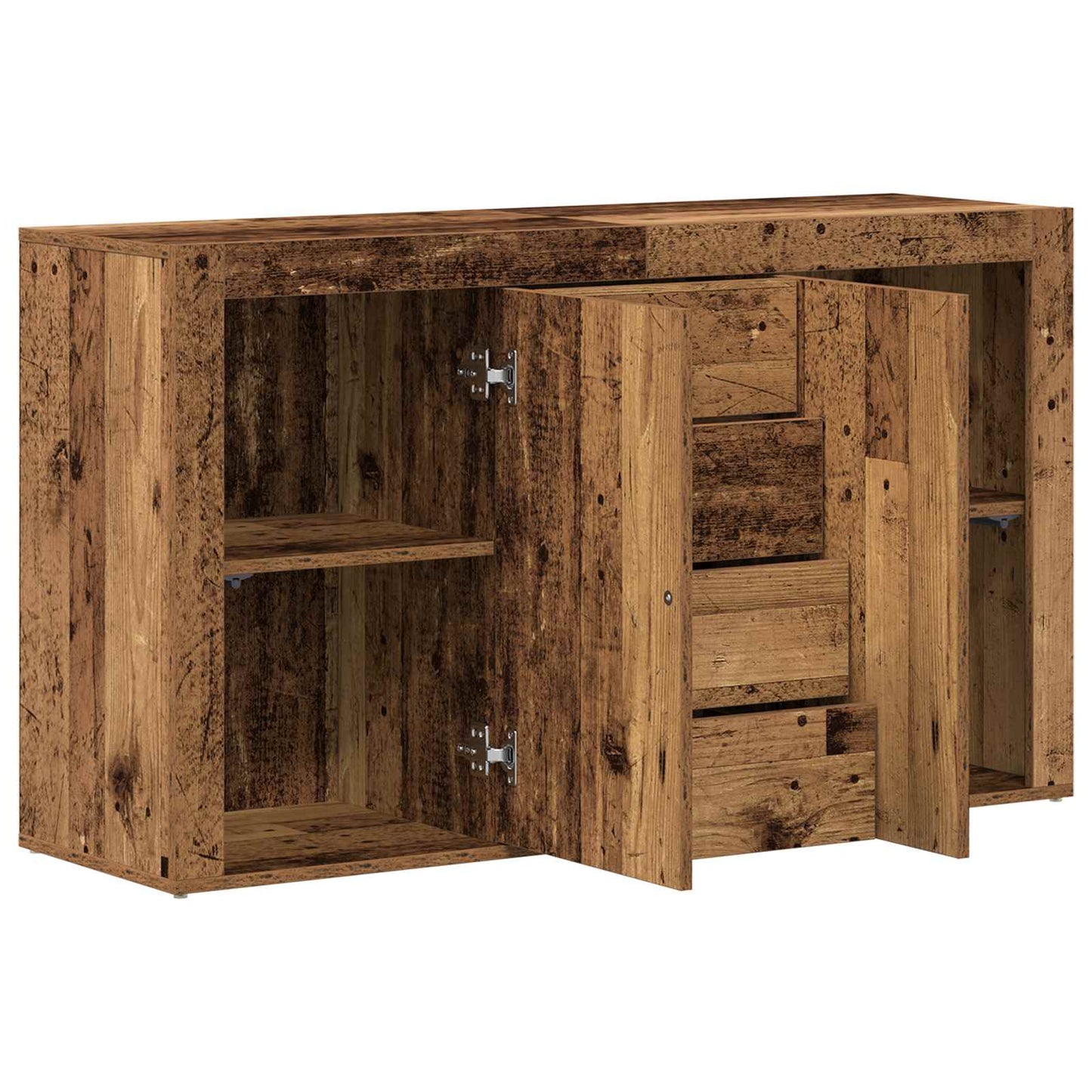 Sideboard with Drawer Old Wood 120 x 36 x 69 cm Engineered Wood