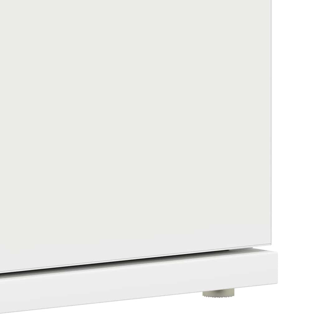 Shoe Cabinet 80 x 39 x 178 cm Engineered Wood White