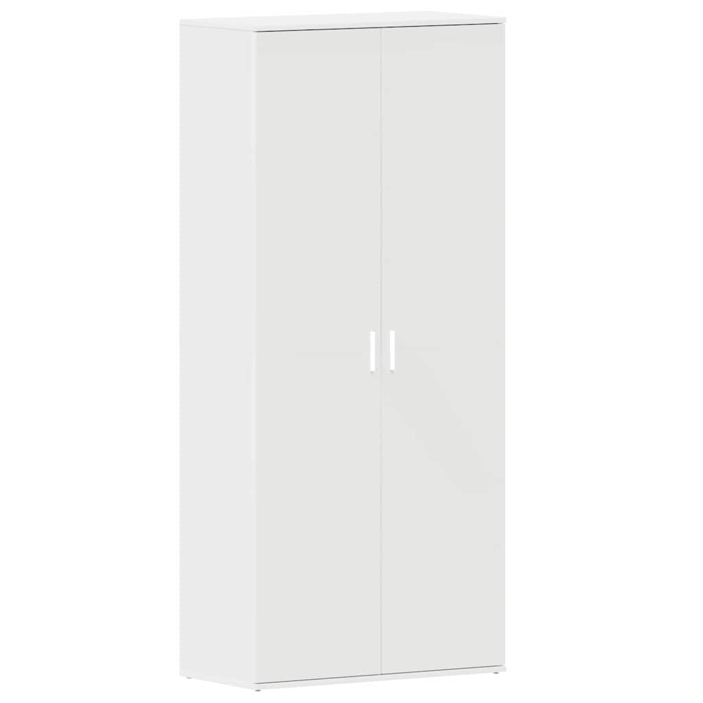 Shoe Cabinet 80 x 39 x 178 cm Engineered Wood White