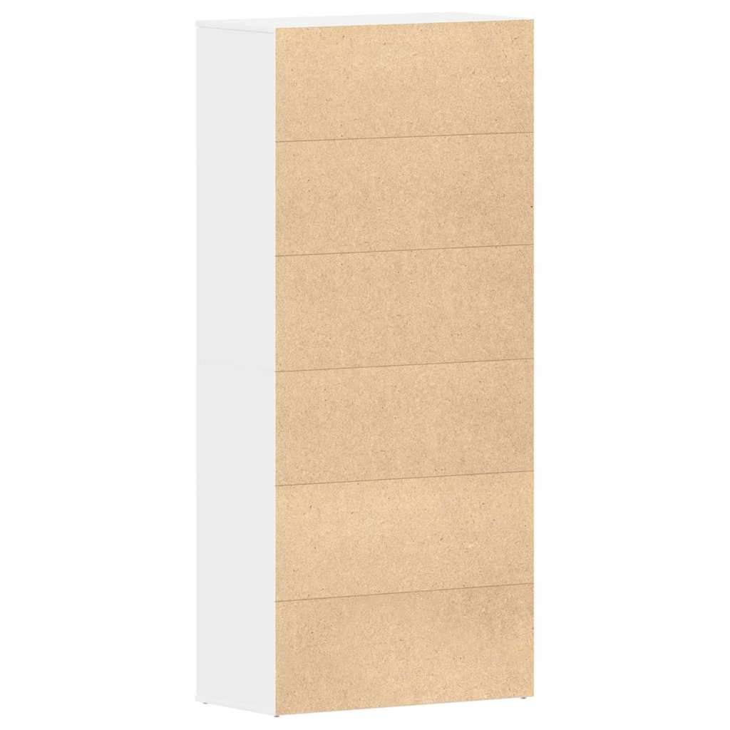 Shoe Cabinet 80 x 39 x 178 cm Engineered Wood White