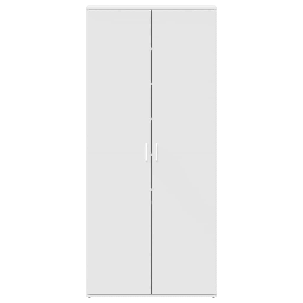 Shoe Cabinet 80 x 39 x 178 cm Engineered Wood White