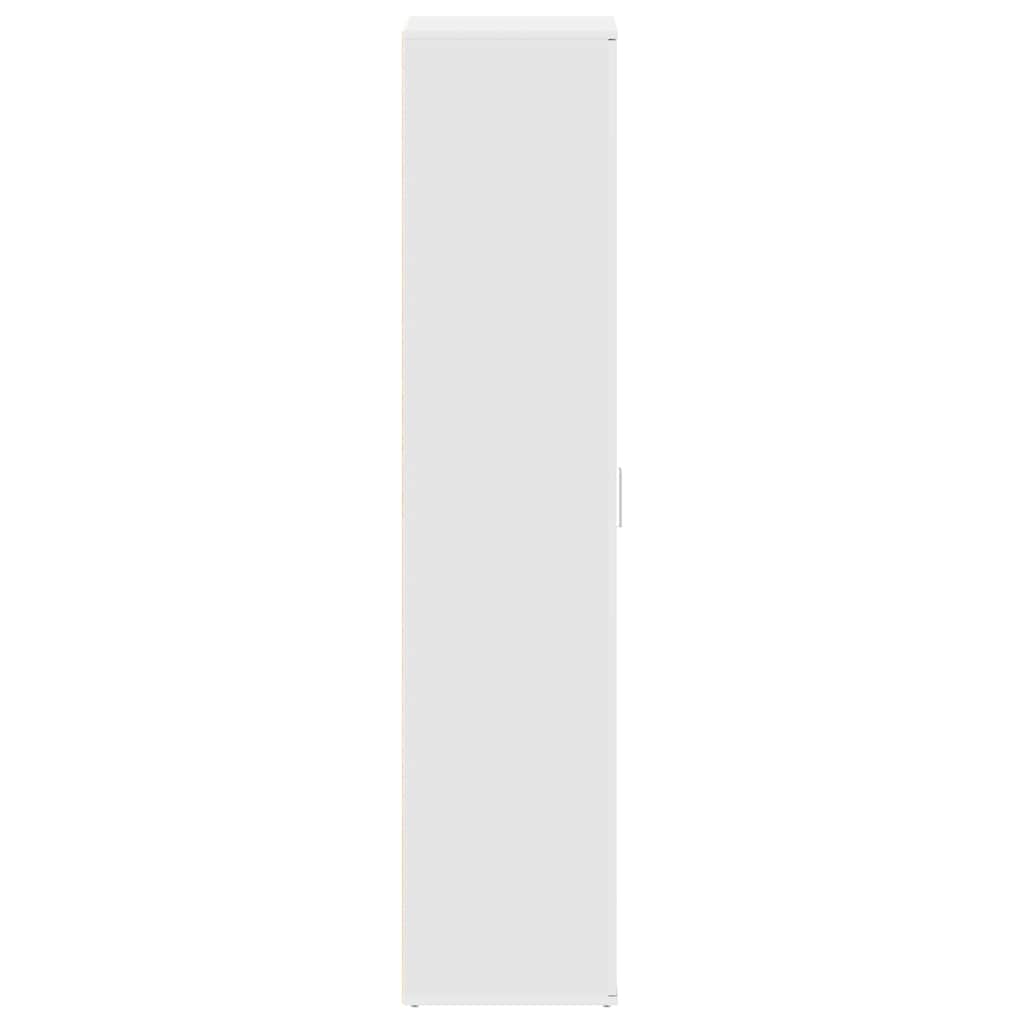 Shoe Cabinet 80 x 39 x 178 cm Engineered Wood White