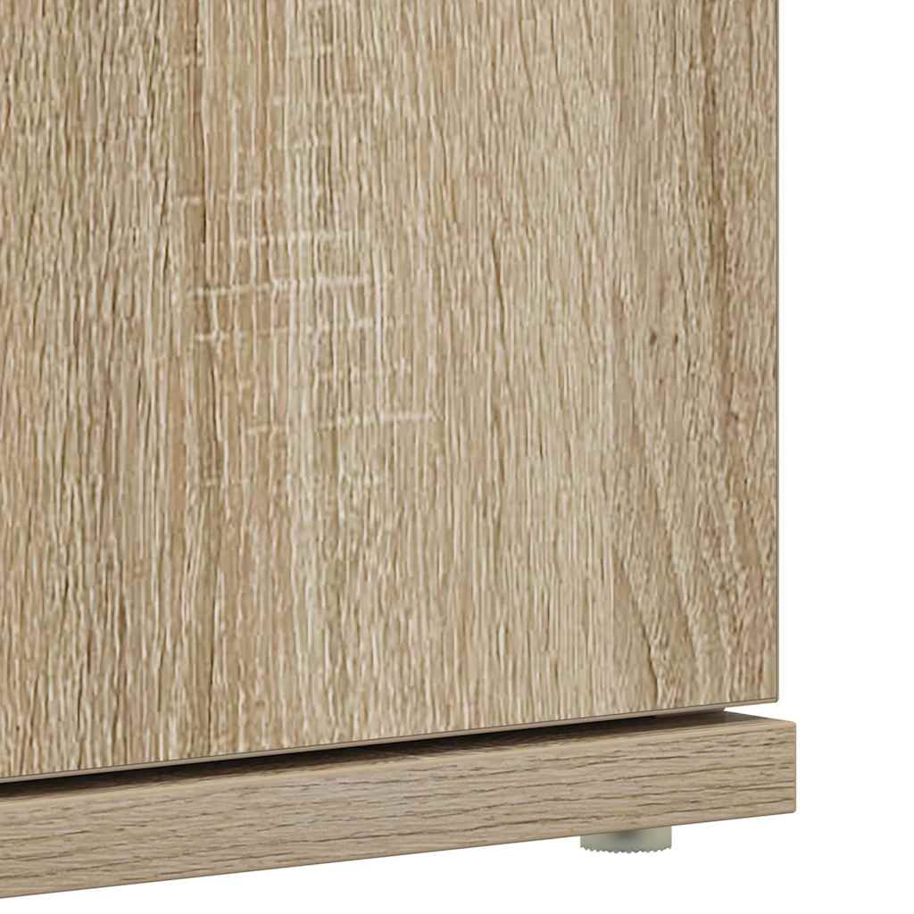 Shoe Cabinet 80 x 39 x 178 cm Engineered Wood Sonoma Oak