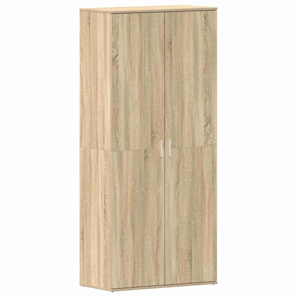 Shoe Cabinet 80 x 39 x 178 cm Engineered Wood Sonoma Oak