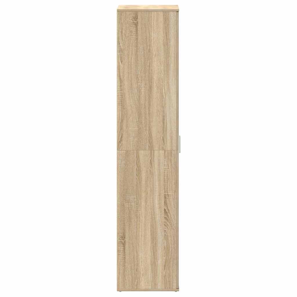 Shoe Cabinet 80 x 39 x 178 cm Engineered Wood Sonoma Oak