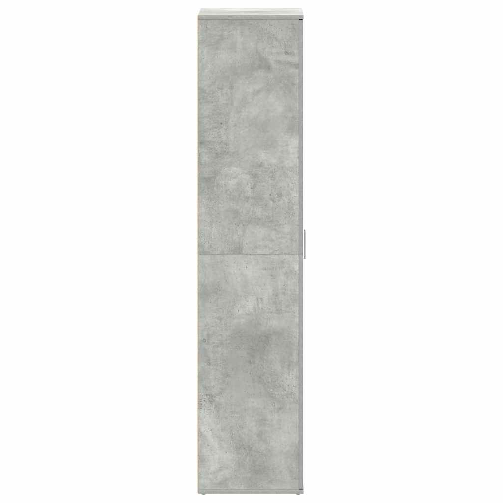 Shoe Cabinet Concrete Grey 80 x 39 x 178 cm Engineered Wood