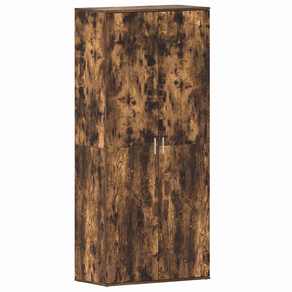 Shoe Cabinet 80 x 39 x 178 cm Engineered Wood Smoked Oak