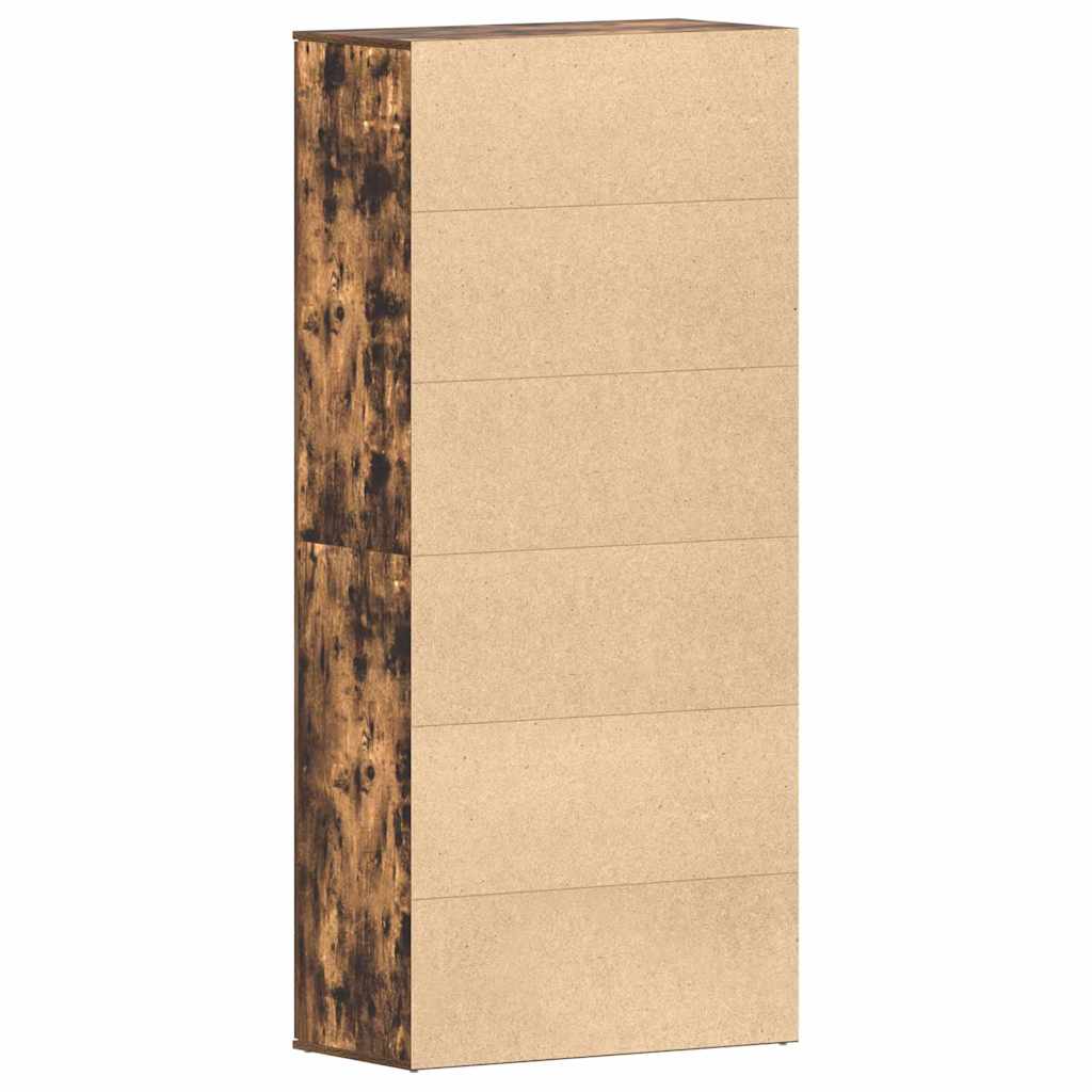 Shoe Cabinet 80 x 39 x 178 cm Engineered Wood Smoked Oak