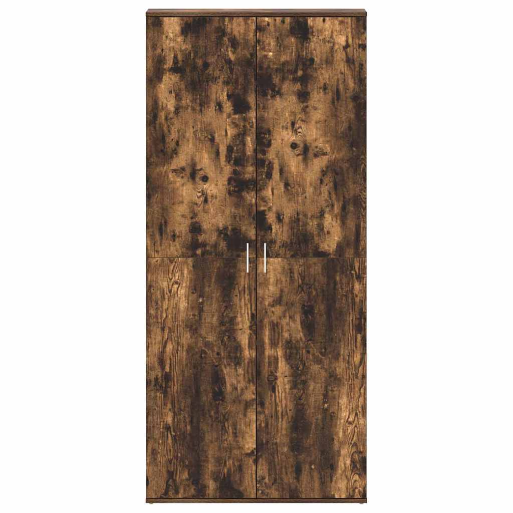 Shoe Cabinet 80 x 39 x 178 cm Engineered Wood Smoked Oak