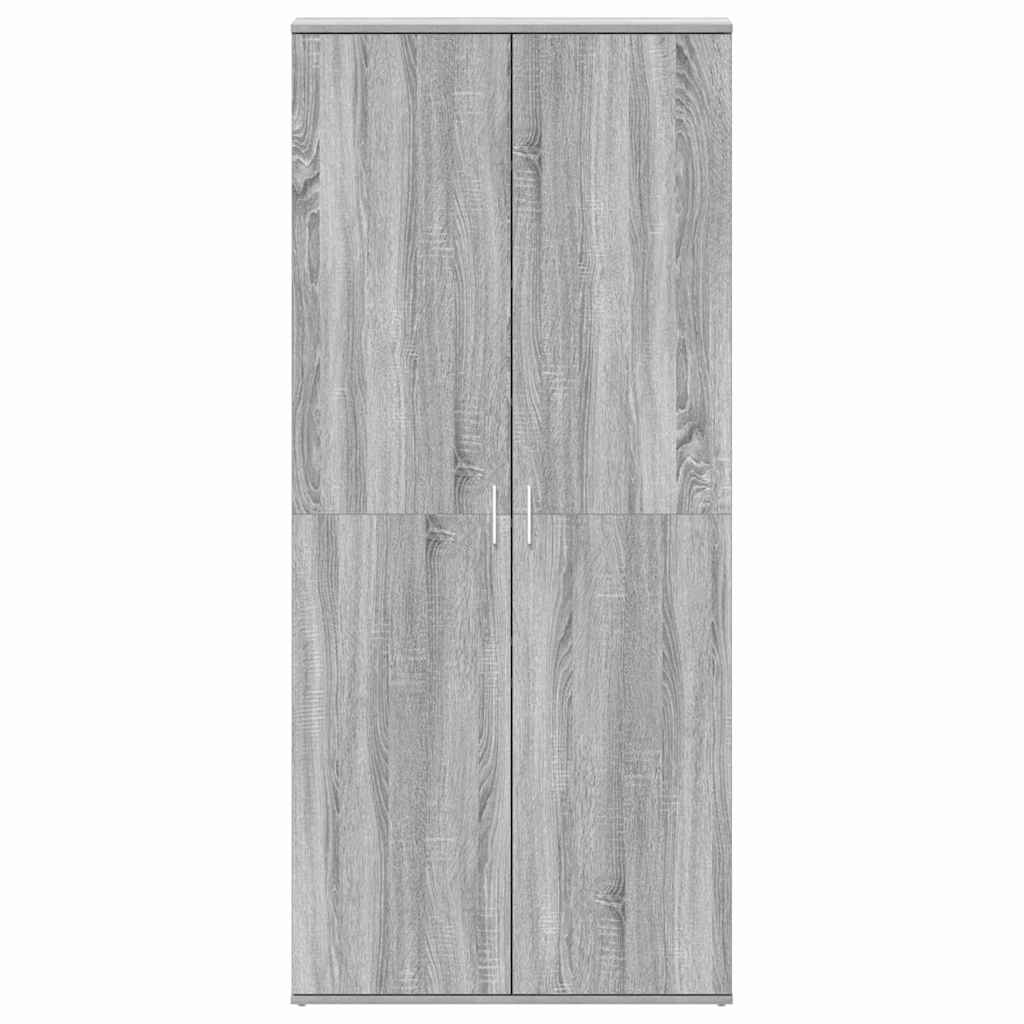 Shoe Cabinet Grey Sonoma 80 x 39 x 178 cm Engineered Wood