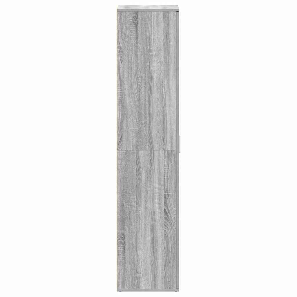 Shoe Cabinet 80 x 39 x 178 cm Engineered Wood Grey Sonoma