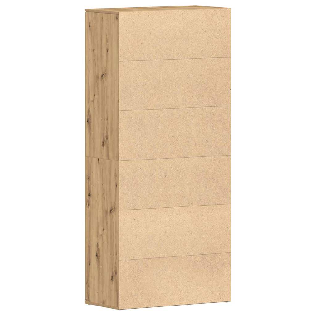 Shoe Cabinet 80 x 39 x 178 cm Engineered Wood Artisan Oak