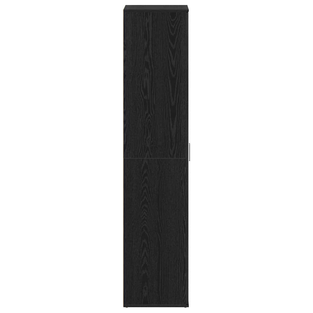 Shoe Cabinet 80 x 39 x 178 cm Engineered Wood Black Oak