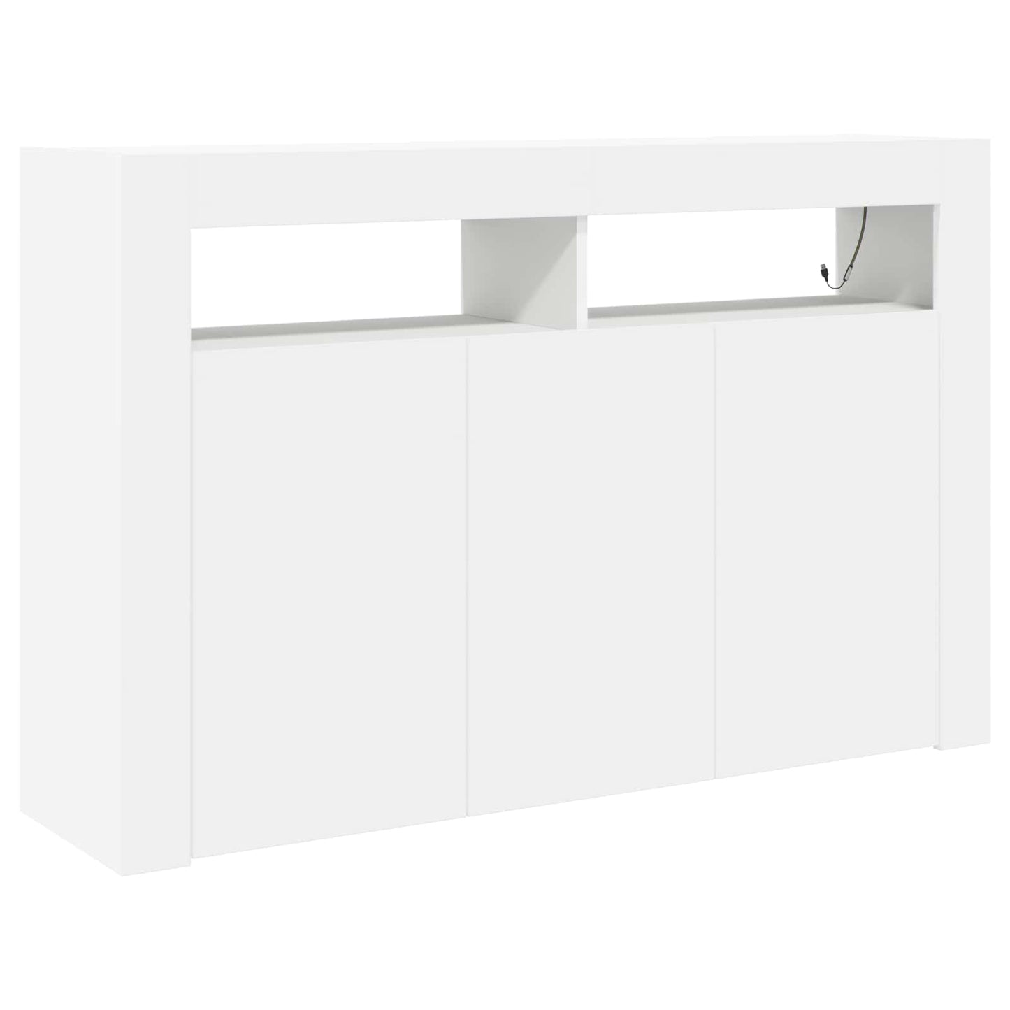 Sideboard White 116 x 30 x 75 cm Engineered Wood