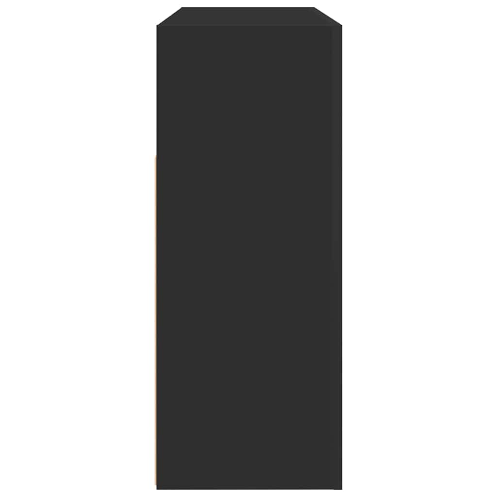 Sideboard Black 116 x 30 x 75 cm Engineered Wood