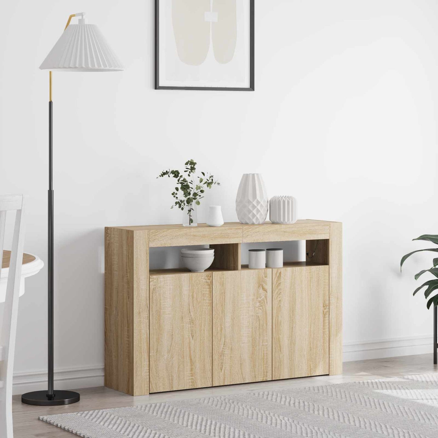 Sideboard Sonoma Oak 116 x 30 x 75 cm Engineered Wood