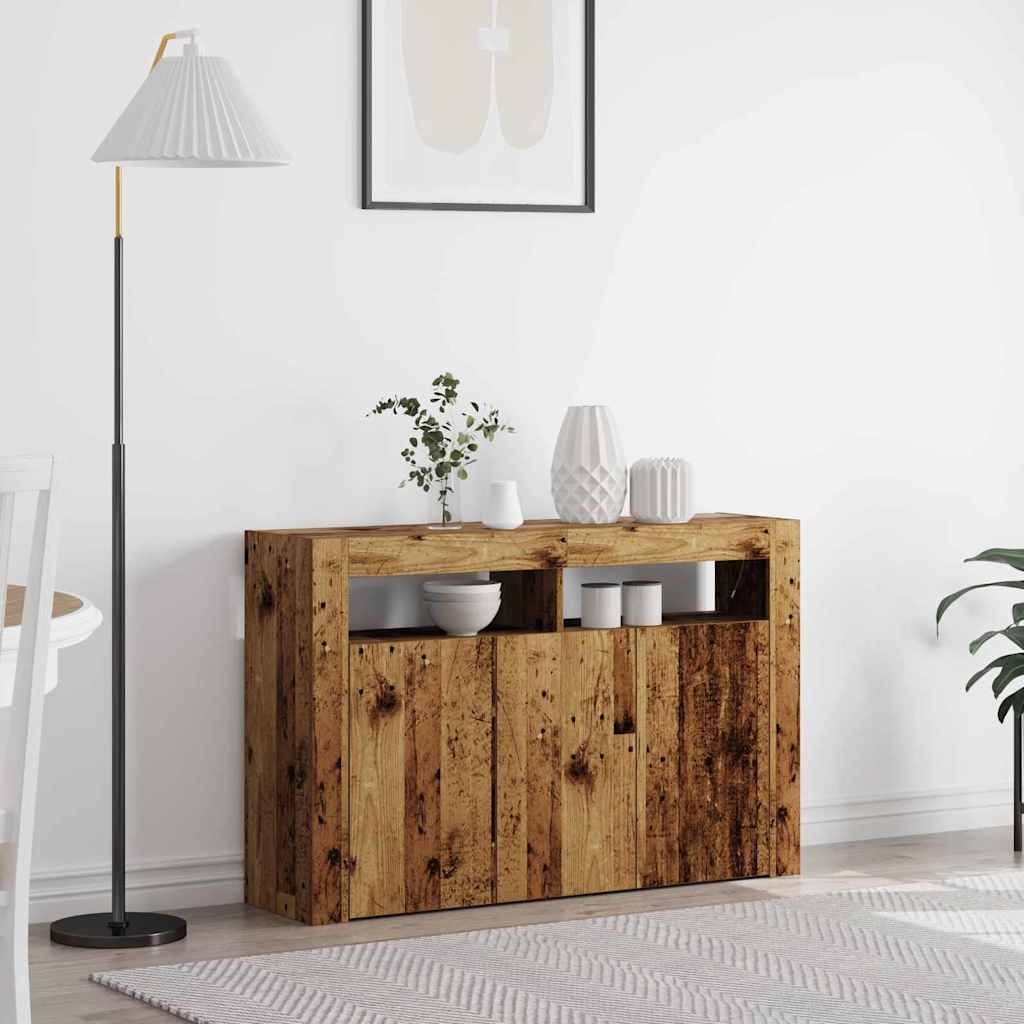 Sideboard Old Wood 116 x 30 x 75 cm Engineered Wood