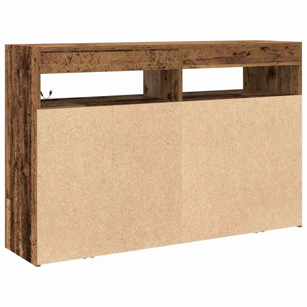 Sideboard Old Wood 116 x 30 x 75 cm Engineered Wood