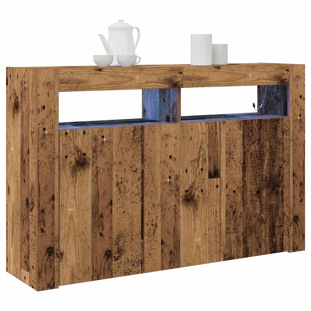 Sideboard Old Wood 116 x 30 x 75 cm Engineered Wood