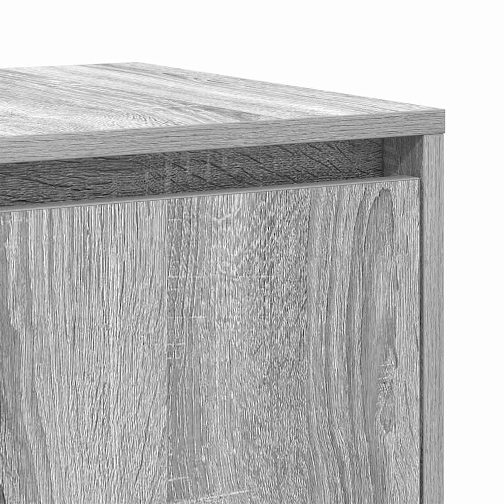 Sideboard Grey Sonoma 135 x 41 x 75 cm Engineered Wood