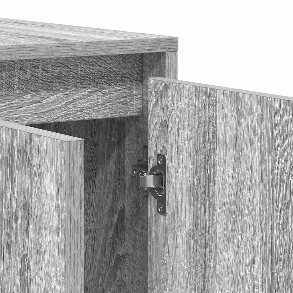 Sideboard Grey Sonoma 135 x 41 x 75 cm Engineered Wood