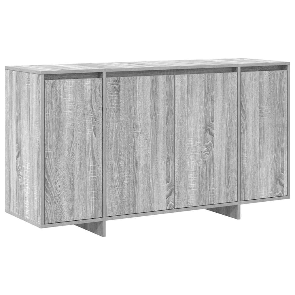 Sideboard Grey Sonoma 135 x 41 x 75 cm Engineered Wood