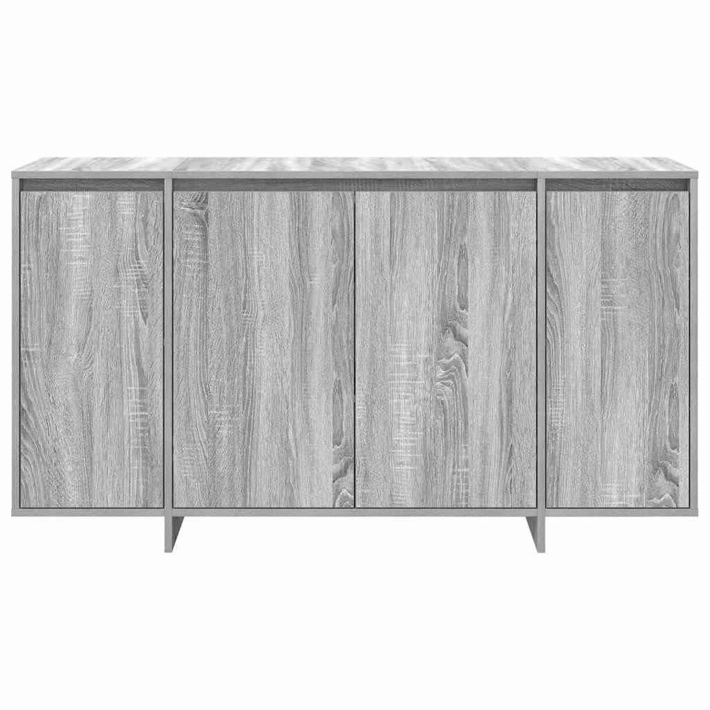 Sideboard Grey Sonoma 135 x 41 x 75 cm Engineered Wood