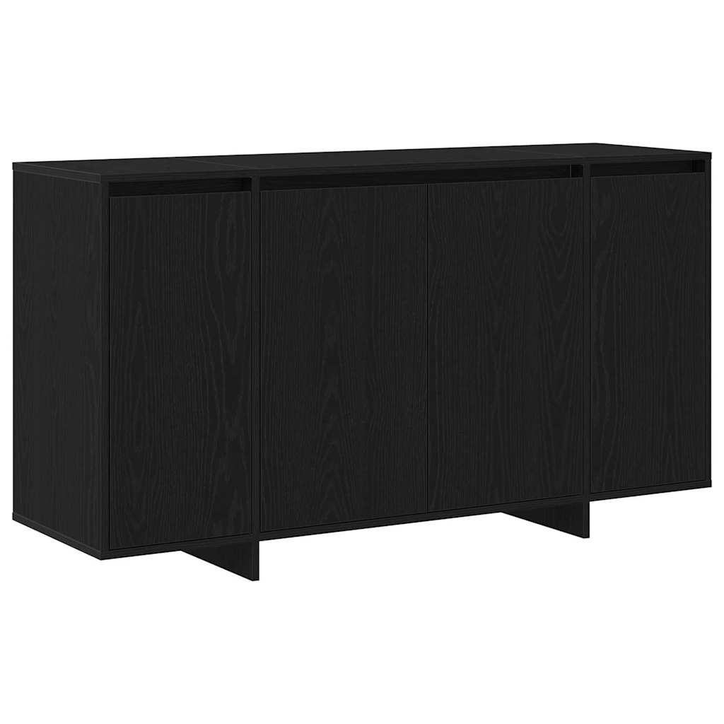 Sideboard Black Oak 135 x 41 x 75 cm Engineered Wood