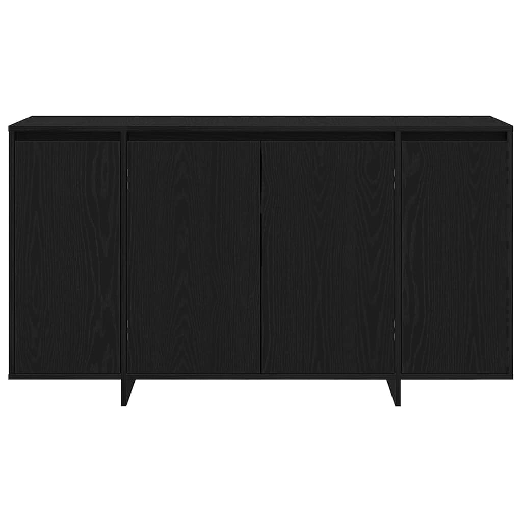 Sideboard Black Oak 135 x 41 x 75 cm Engineered Wood