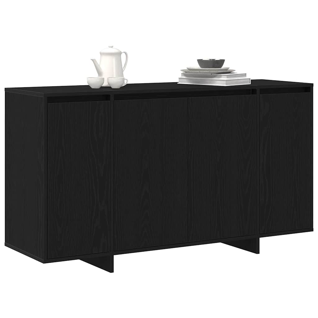 Sideboard Black Oak 135 x 41 x 75 cm Engineered Wood