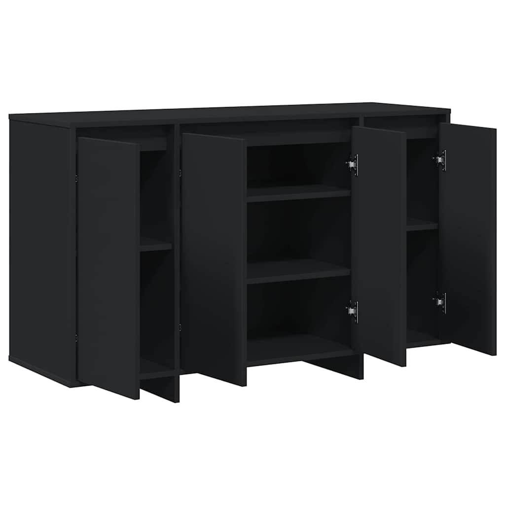 Sideboard Black 120 x 41 x 75 cm Engineered wood