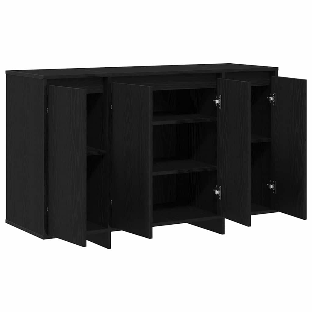 Sideboard Black Oak 120 x 41 x 75 cm Engineered Wood