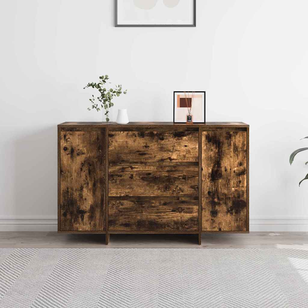 Sideboard Smoked Oak 120 x 41 x 75 cm Engineered Wood