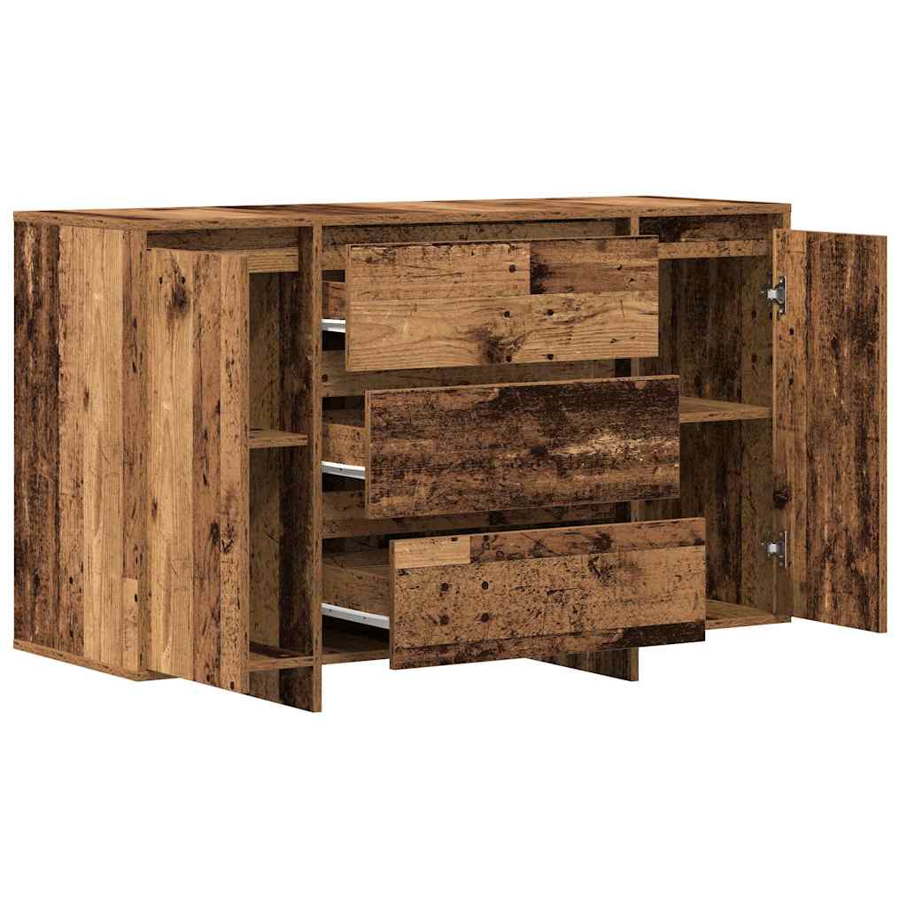 Sideboard with Drawer Old Wood 120 x 41 x 75 cm Engineered Wood