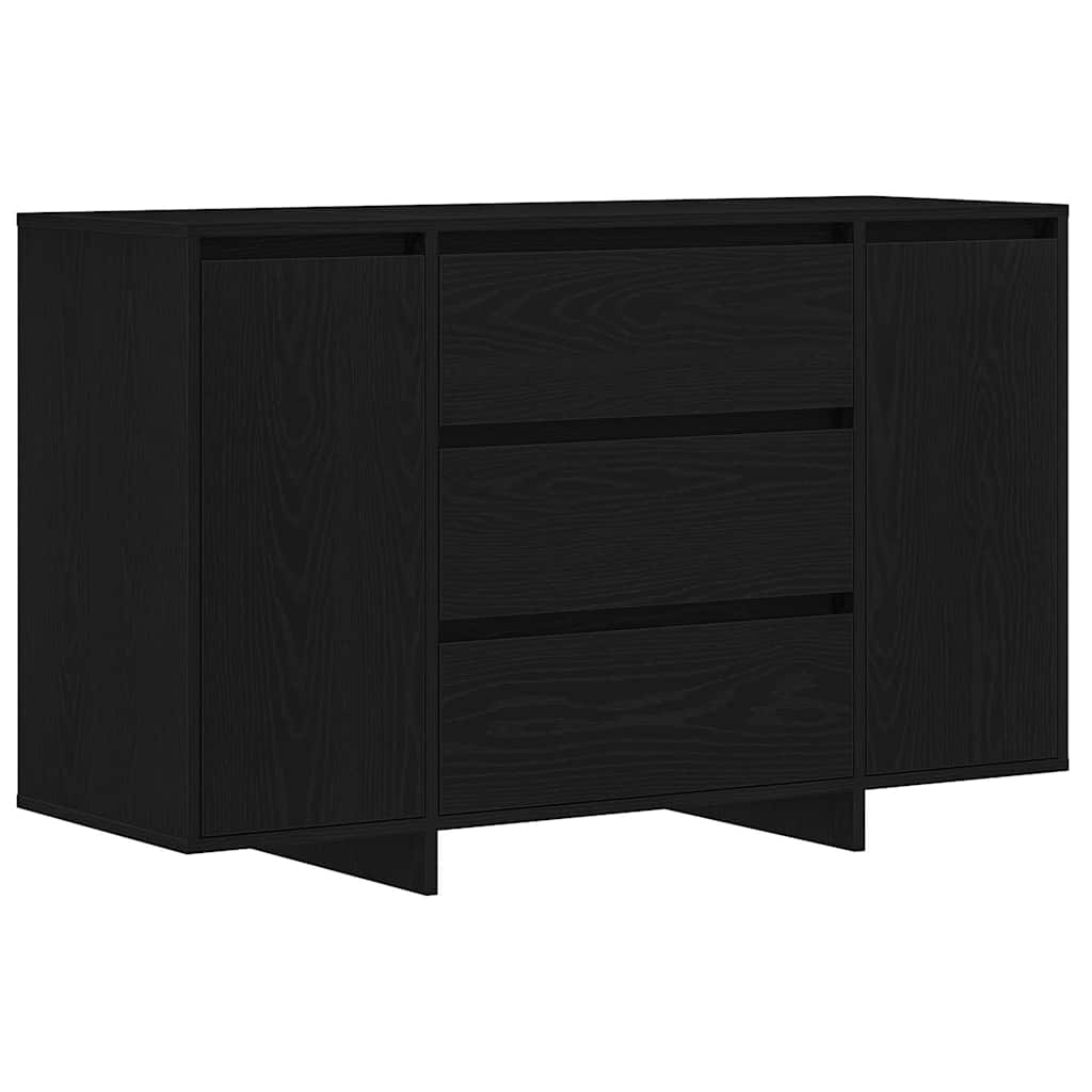 Sideboard Black Oak 120 x 41 x 75 cm Engineered Wood