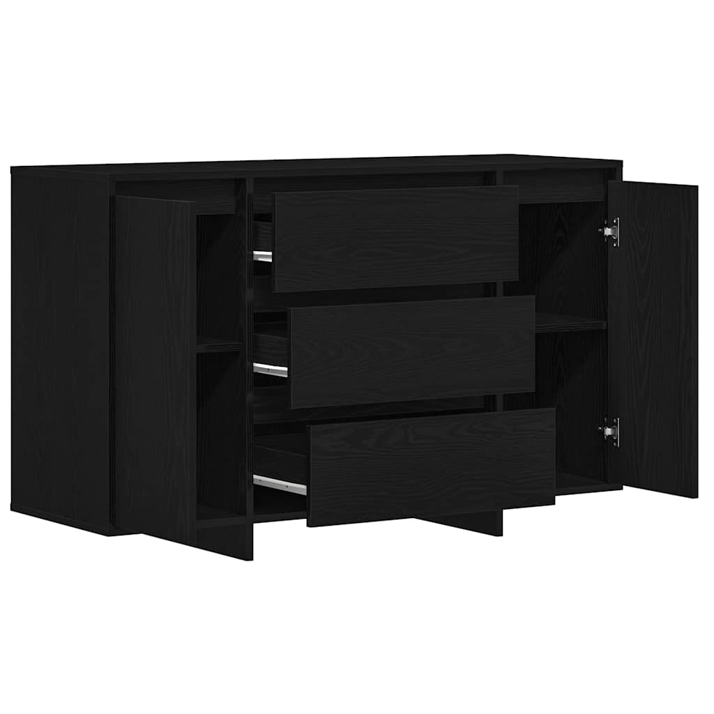 Sideboard Black Oak 120 x 41 x 75 cm Engineered Wood