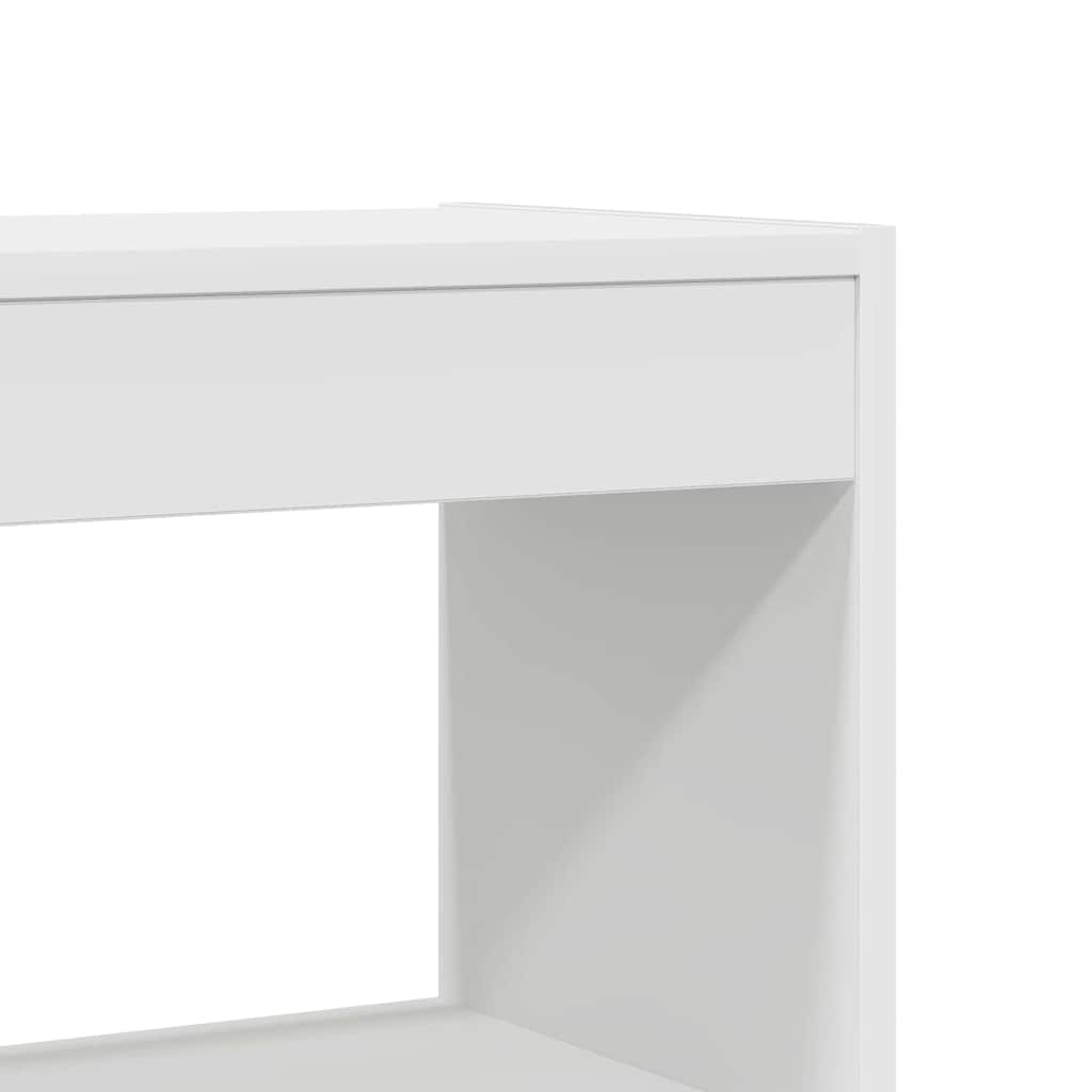 Book Cabinet with Shelf White 80 x 30 x 198 cm Engineered Wood
