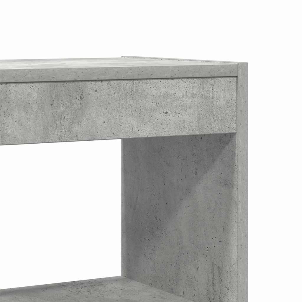 Book Cabinet Concrete Grey 80 x 30 x 198 cm Engineered Wood