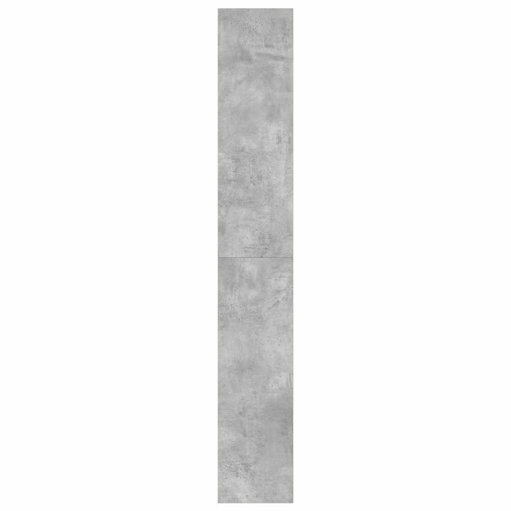 Book Cabinet Concrete Grey 80 x 30 x 198 cm Engineered Wood