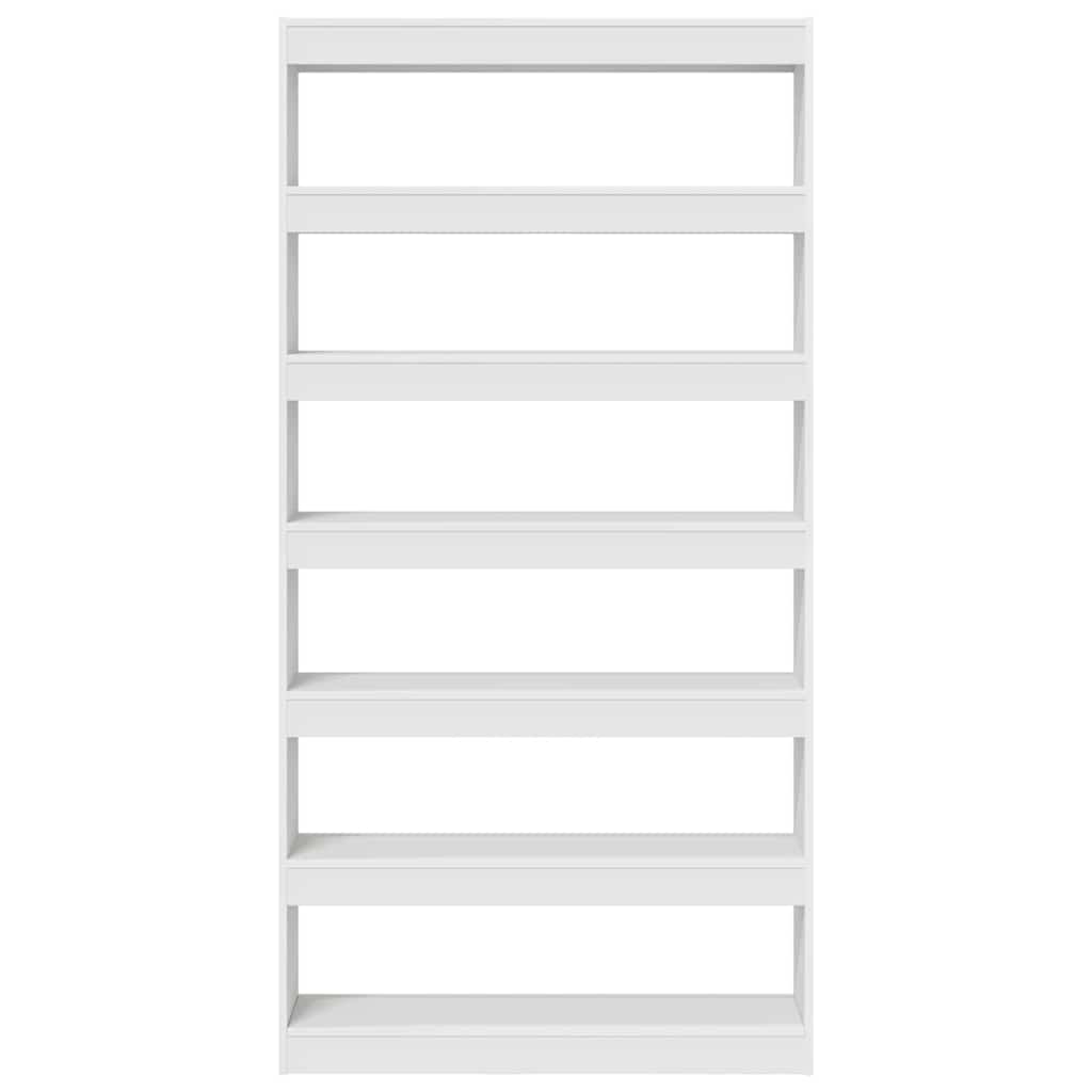 Book Cabinet White 100 x 30 x 198 cm Engineered Wood