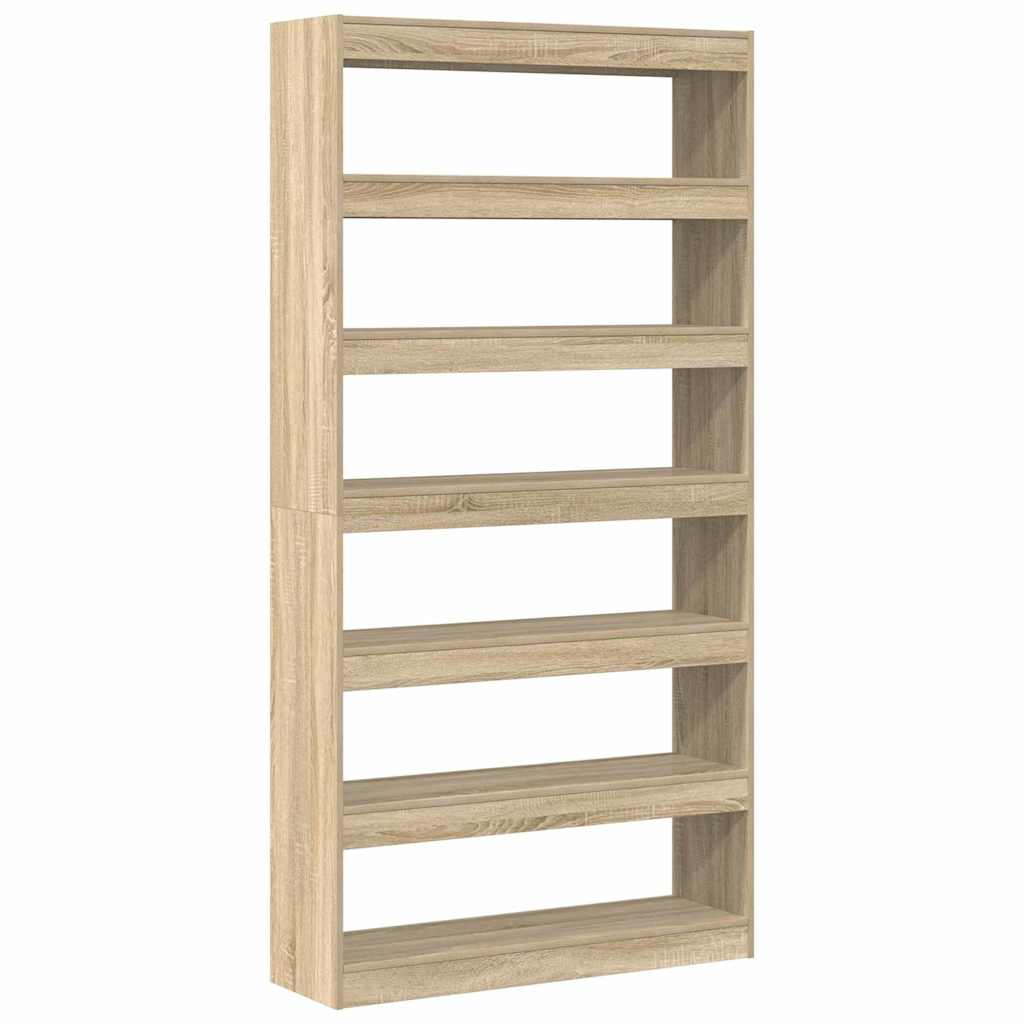 Book Cabinet Sonoma Oak 100 x 30 x 198 cm Engineered Wood