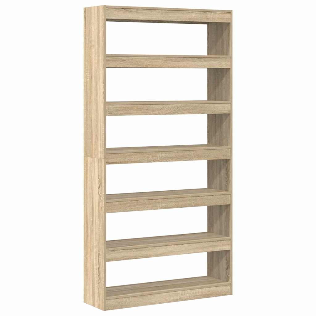 Book Cabinet Sonoma Oak 100 x 30 x 198 cm Engineered Wood